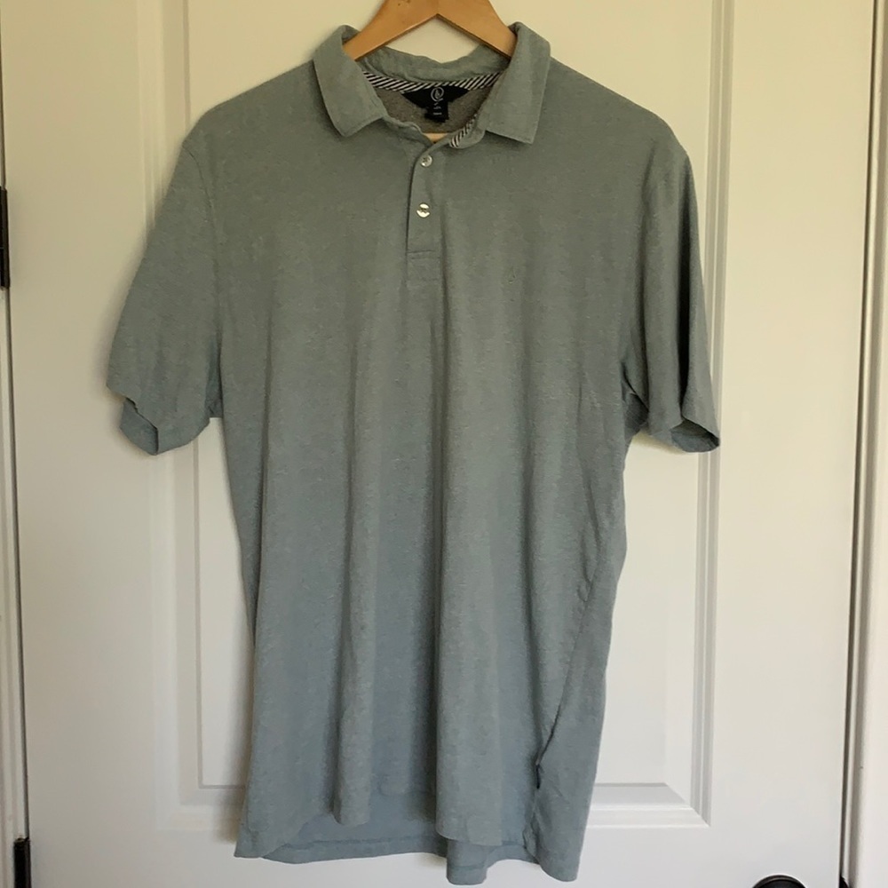 Volcom Men’s Polo Shirt Grey-Green L